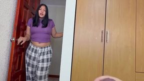 Stepsis Walks In As Im Beating Off With Her Panties