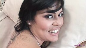 Seeing her fat ass bouncing during doggy style made him bust within a few thrusts