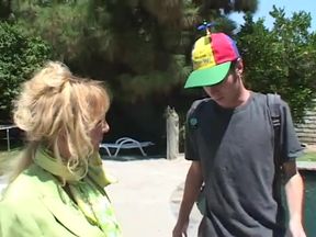 Big boobs blonde pussy fucking in dogging position...cum in mouth