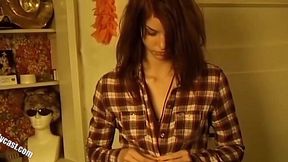 Nerdy 18yo Hottie Diana Popping Her Webcam Cherry, Shy AF But Ready to Fuck