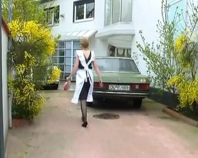 Two busty German ladies pleasing each other in the bedroom