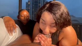 Husband Watches His Wife and Her Best Friend Take on Massive BBCs in Steamy Threesome