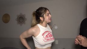 Girlfriend, It Doesn't Fit in My Mouth! Keila &amp; Steff Share a Lucky Old Man's Huge Cock