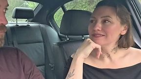 Insatiable MILF cheats on her husband with a big cock ex in the car and at home