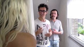 German threesome FFM anal