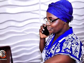 Large booty granny got served hard by 2 large dicks