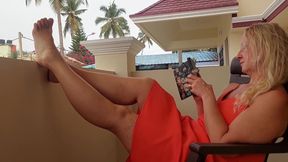 Blonde Mature Wife Enjoys Sex Half Naked