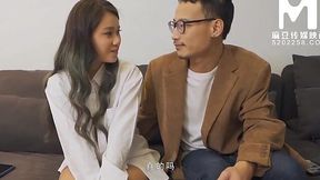 Chinese teacher and teen student play with vibrator