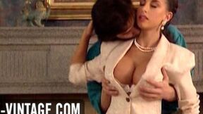 ”Vintage anal fuck with Sarah Young in stockings”