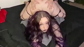 Curvy Gothic Girl With Big Ass Gets Pounded Deep