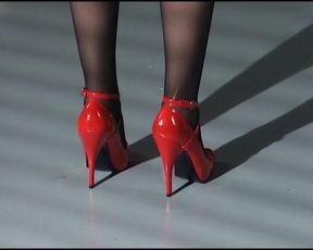 Tied up German bitch spanked and licked in BDSM scene