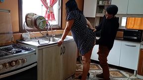 What would you do if you caught your stepmother fucking her stepnephew in the kitchen? Would you accuse her of infidelity?