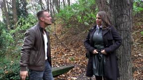 Stunning MILF gets pleasured indoor and outdoor