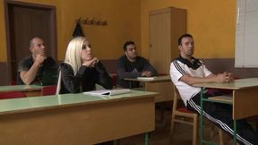 Blonde College Girl Is Rewarded for Her Good Grade by Stepfather