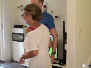 Golden-Haired with large melons screwed and creamed