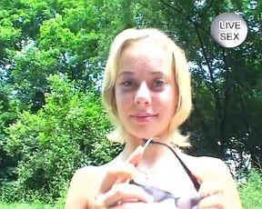 Sexy German teen gets pussy jerked by her man