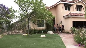 A simple exercise turns into an arousing group lesbian action with several super hot milfs