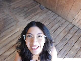 “Cum in my beautiful little throat” - BANGING MY CONTRACTOR IN A BARN