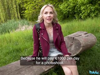 Public Agent - This babe took the fucking-rubber off to feel my jock - FULL SCENE