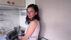 Busty stepmom cannot say no to him and takes his dick inside POV